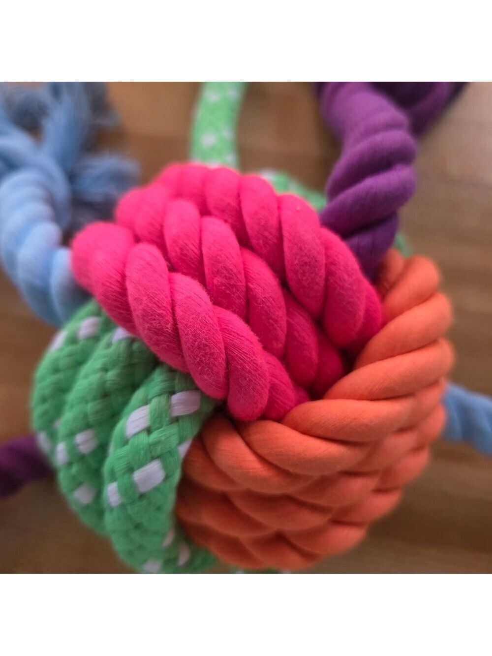 Frisco Rope Dog Toy Large Multi Color #DGT7 - Picture 2 of 4